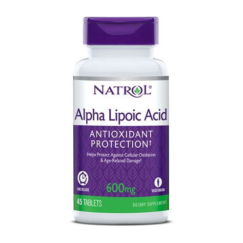 Alpha Lipoic Acid 600 mg Time Release, 45 tablets | GoVital.eu