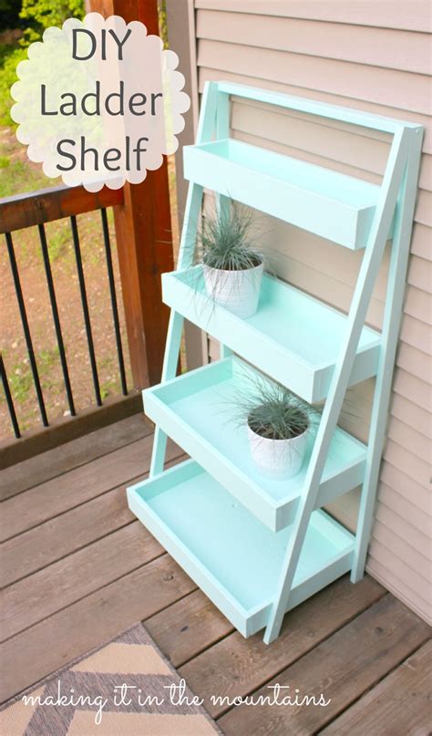 DIY Ladder Shelf | Ana White