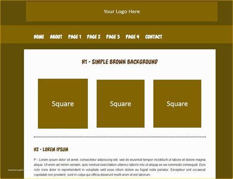 Free Simple HTML Templates Of Basic HTML Templates ...