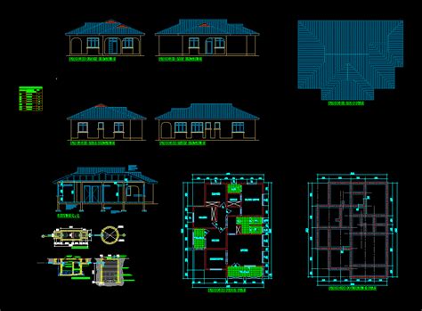 Wooden house plan - Cadbull