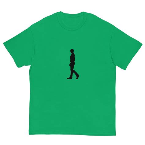 Walking Man Silhouette Hood Irony Meme T-shirt - Etsy