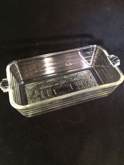 Vintage Glasbake USA Clear Glass 59 Baking Bread Loaf Pan Bakeware ...