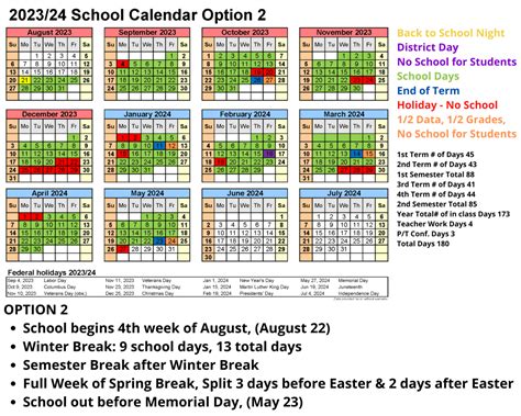 Davidson County Schools Calendar 2024-25 - 2024 Calendar Excel