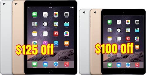 Apple iPad Deals: $125 Off iPad Air 2 and $100 Off iPad mini 4 from ...