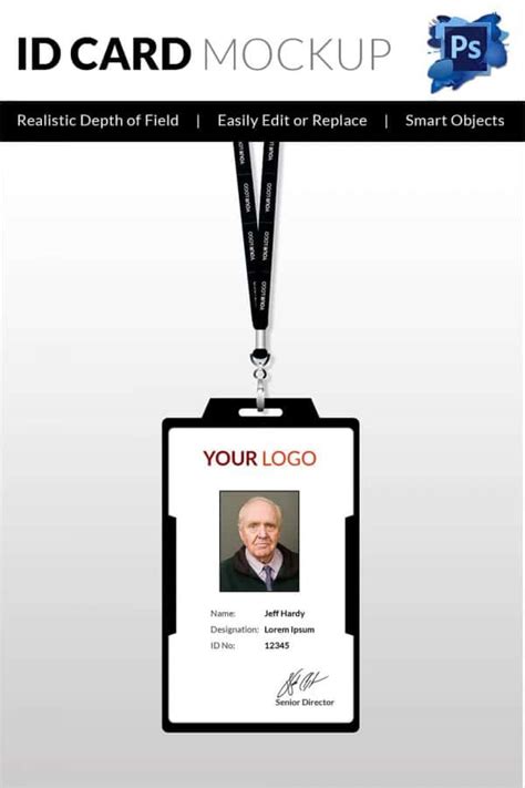 Employee Id Card Photoshop Template Free Download - sharanav