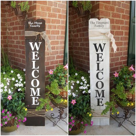 Personalized Welcome Sign For Front Door Front Porch Decor | Etsy ...