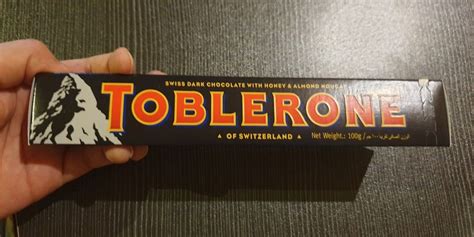 Toblerone Dark Chocolate 100g, Food & Drinks, Packaged & Instant Food ...