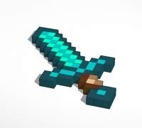 Minecraft ender sword 3D models for 3D printing | makexyz.com