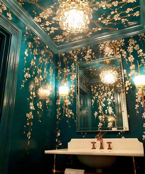 Victorian Houses on Twitter | Powder room design, Powder room wallpaper ...