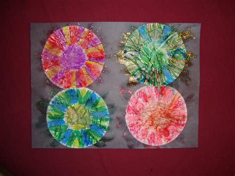 Preschool Crafts for Kids*: 4th of July Fireworks Picture Craft 2