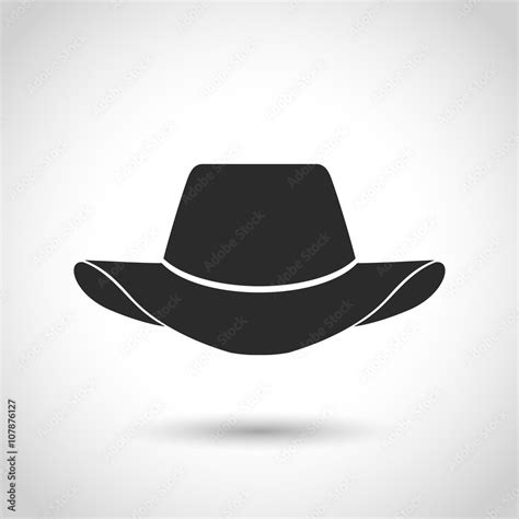 vector black hat icon Stock Vector | Adobe Stock