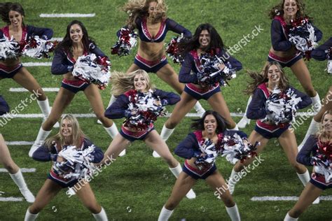 New England Patriot Cheerleaders Perform On Editorial Stock Photo ...