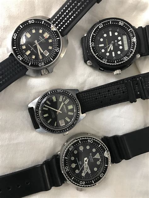 [Seiko] Four of five of my vintage Seiko divers : r/Watches