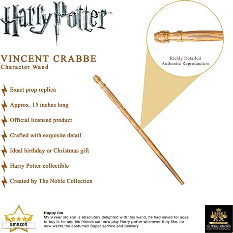 The Noble Collection – Vincent Crabbe Character Wand – 15in (38cm ...