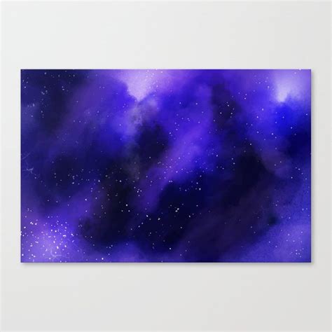 Buy Purple Galaxy Painting Canvas Print by newburydesigns. Worldwide ...