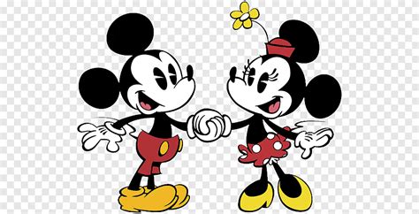 Classic Mickey and Minnie Mouse illustration, Minnie Mouse Mickey Mouse ...