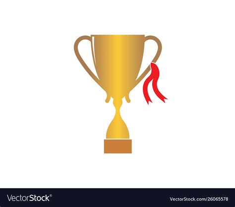 Trophy logo icon Royalty Free Vector Image - VectorStock