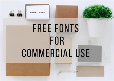 Free Fonts For Commercial Use - Hipsthetic