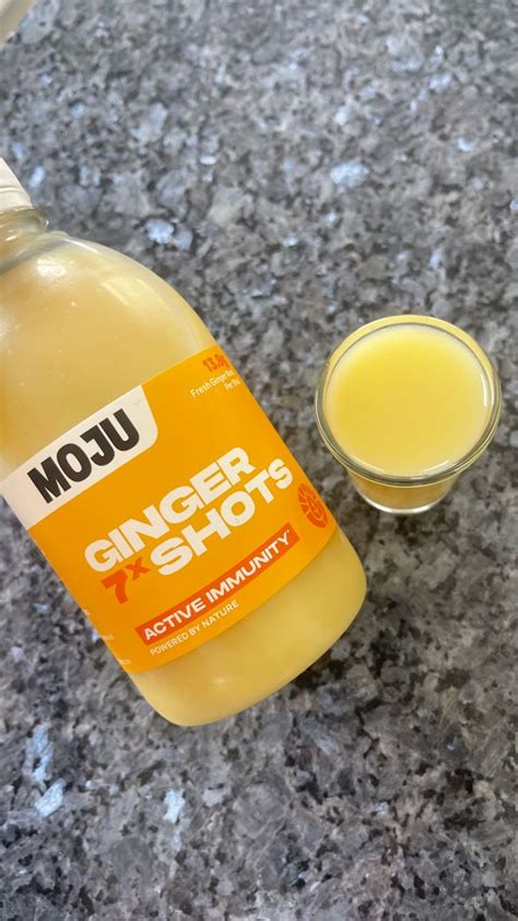 MOJU Ginger Shots - 12x60ml, Immune Support, Natural Ingredients, No ...