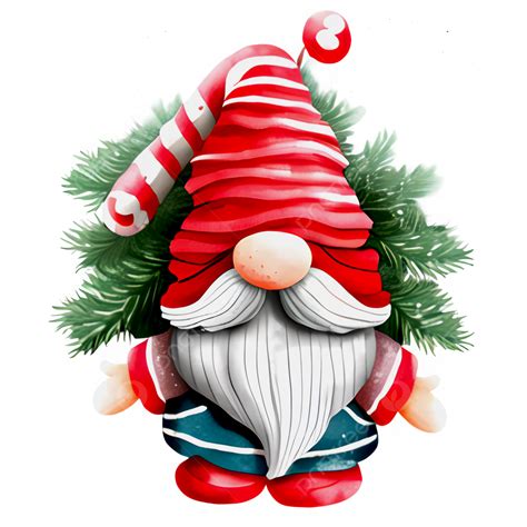 Christmas Gnome Xmas Tree Leaves, Christmas Gnome, Xmas Tree, Santa PNG ...