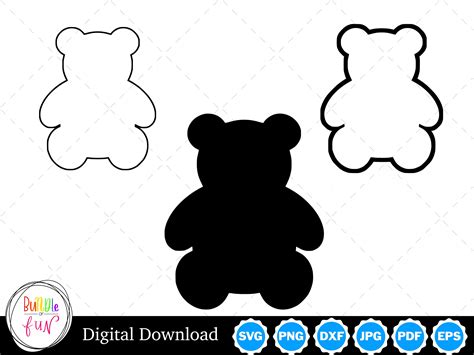 Simple Teddy Bear Silhouette | ubicaciondepersonas.cdmx.gob.mx