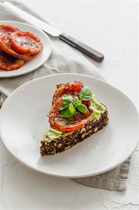 Vegan Avocado Toast with Roasted Tomatoes (High Protein!)