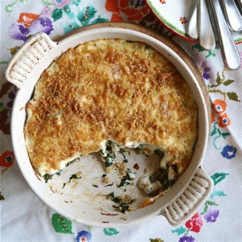 Spinach Mushroom Rice Casserole - A creamy and heart warming risotto ...