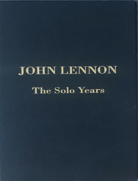 John Lennon – “The Solo Years – Songlyrics” – Rock Art Collection by L ...