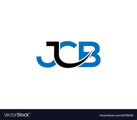 Letter initial jcb logo design Royalty Free Vector Image