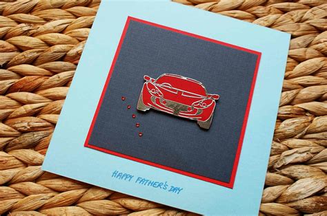 Craft Magic: Handmade Happy Father's Day Card - Fast Cars