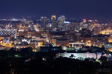 Birmingham, Alabama Skyline at night