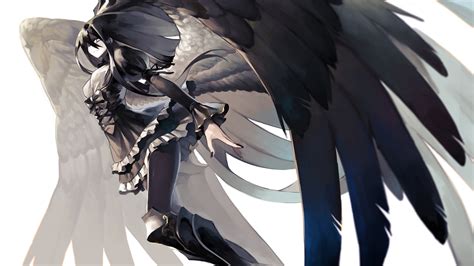 Anime Angel With Black Wings