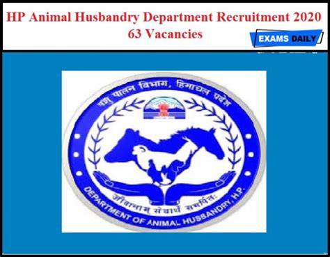 HP Animal Husbandry Logo - Latest Govt Jobs 2021 | Government Job ...