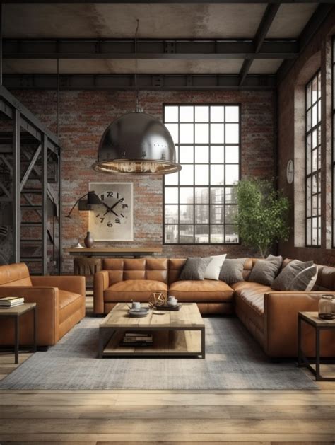 Industrial Loft Living Room – Nymphs