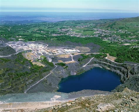 View Of The Penrhyn Slate Quarry Photograph by Martin Bond/science ...