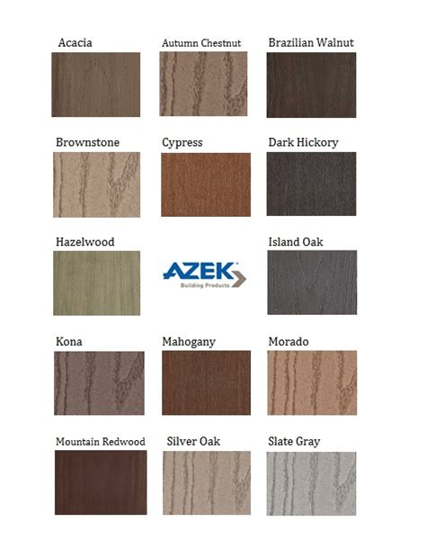 Azek Decking Colors 2024 - Eran Odella