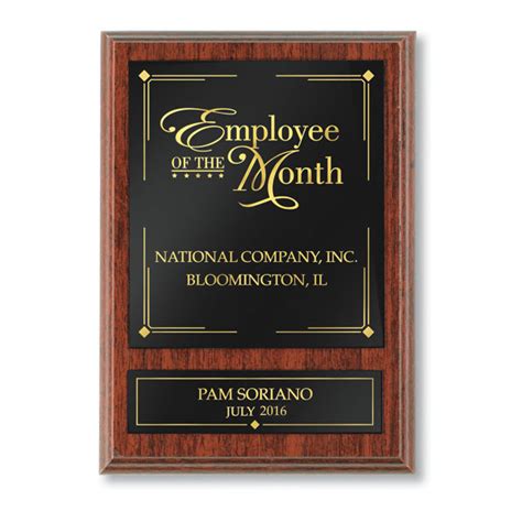 Traditional Employee of the Month Individual Plaque | HRdirect.com