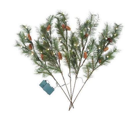 Bethlehem Lights Battery Operated Indoor/Outdoor 36" Pine Branches ...