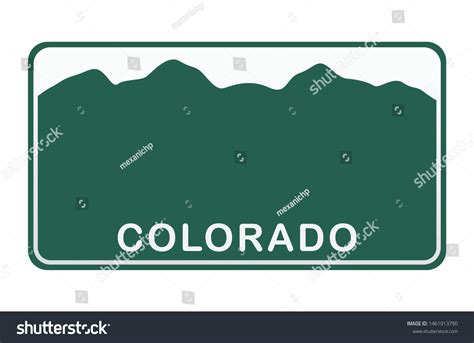 License Plate Colorado Vector Illustration On: เวกเตอร์สต็อก (ปลอดค่า ...