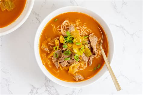 Korean Spicy Noodle Soup Recipe