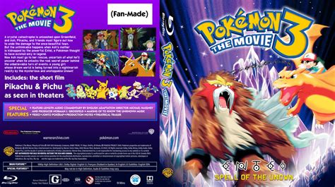 Pokemon 3 The Movie Blu ray with original art by Shortshaker on DeviantArt