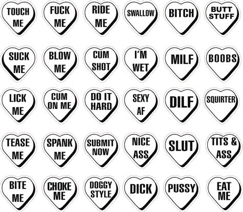 Dirty Conversation Hearts Svg Dxf Pdf Corel Draw Files - Etsy