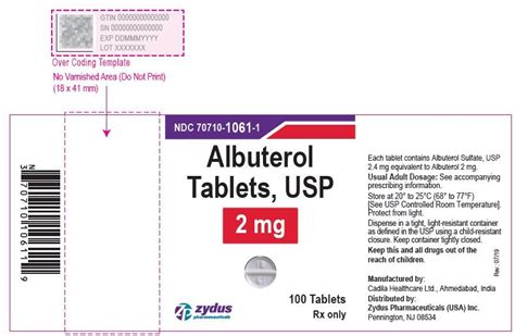 Albuterol - FDA prescribing information, side effects and uses