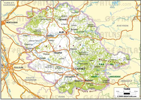 Large Map Of Tarn France