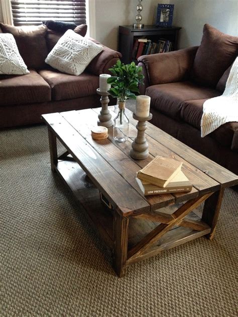 DIY Rustic "X" Coffee Table | Ana White