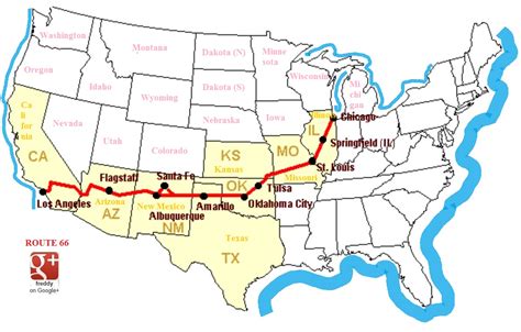 Map Of Usa Route 66 – Interactive Map