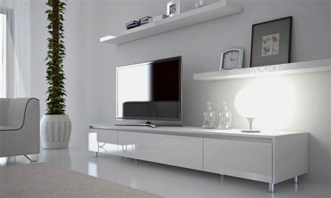 White TV Unit | Foter | White entertainment unit, Entertainment center ...