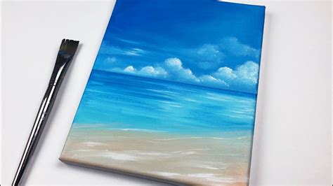 Beach Easy Acrylic Painting For Beginners