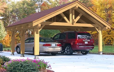 NB-53 Heavy Timber Carport 24' x 24' | EcoHouseMart