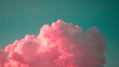 Pink Clouds In Blue Sky 4K HD Pink Wallpapers | HD Wallpapers | ID #37283